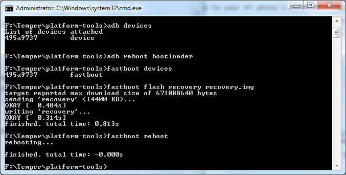 flash twrp fastboot