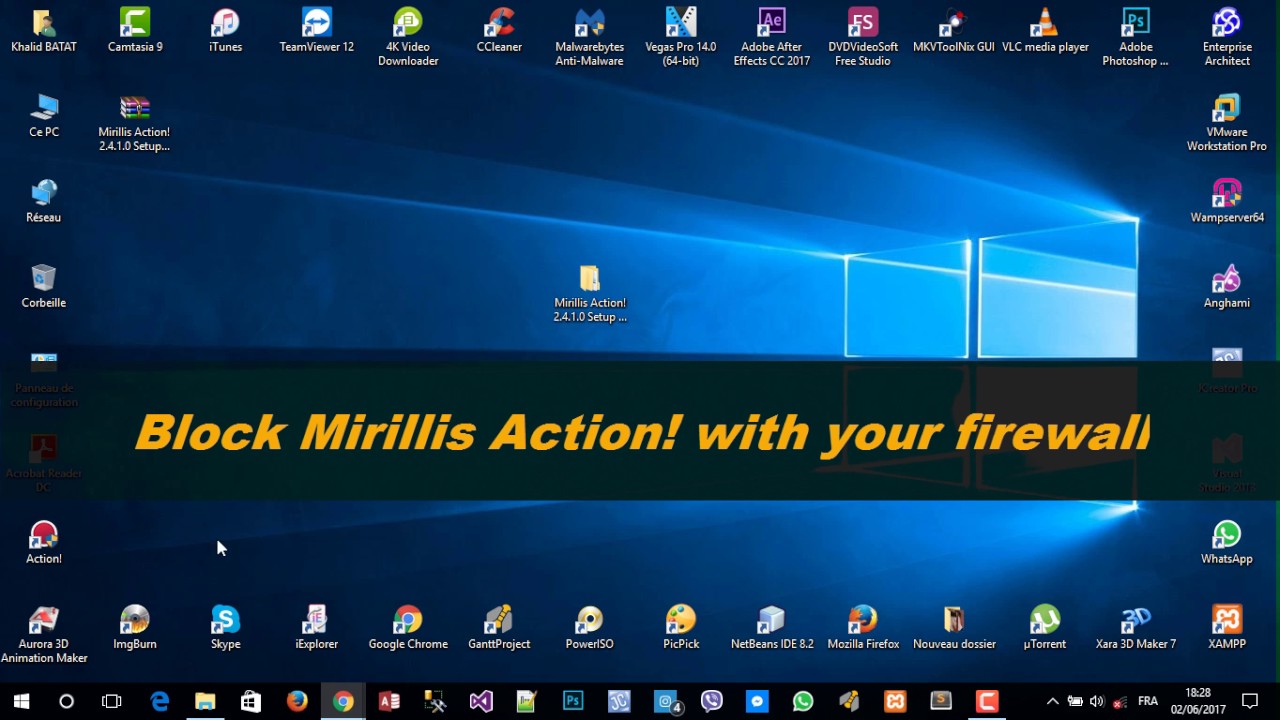 action mirillis key